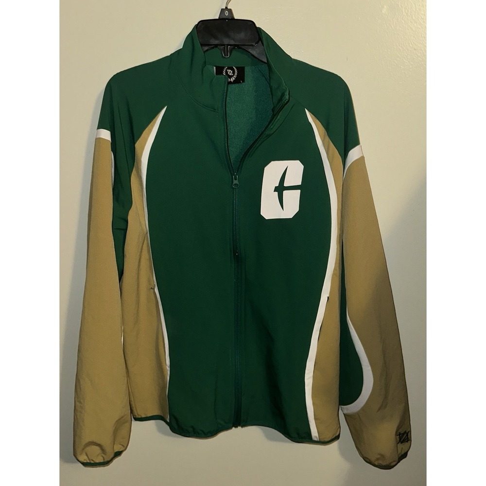 704 Charlotte NC Niners 49ers Full Zip Track Jacket Size Large